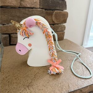 Cat & Jack Unicorn Bag - White and Gold